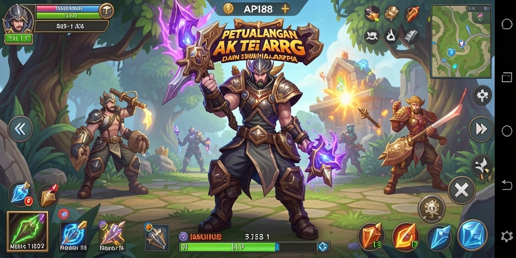 Tangkapan layar yang menunjukkan aksi seru dalam gameplay ARPG.