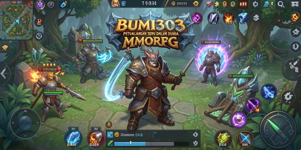 Tampilan gameplay epik dalam dunia <strong>BUMI303</strong>, penuh dengan aksi dan petualangan.