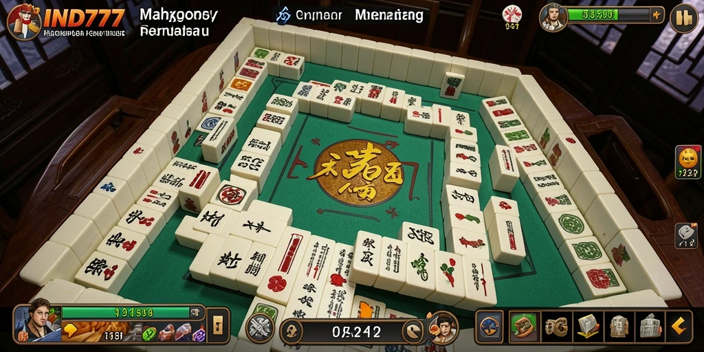 Screenshot menampilkan gameplay menarik dari IND777 Mahjong.