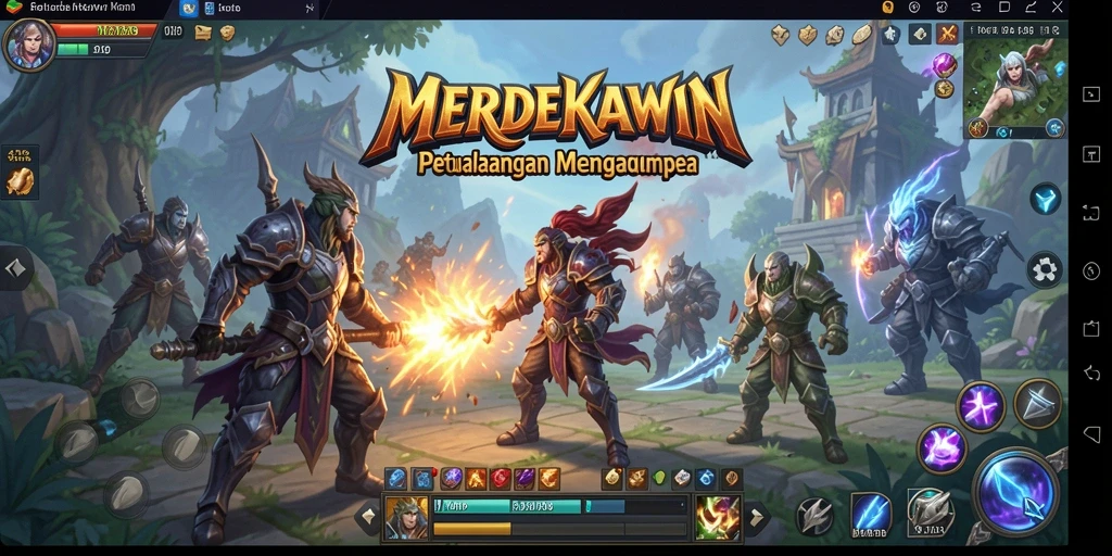 Gameplay seru di dunia MMORPG MERDEKAWIN.