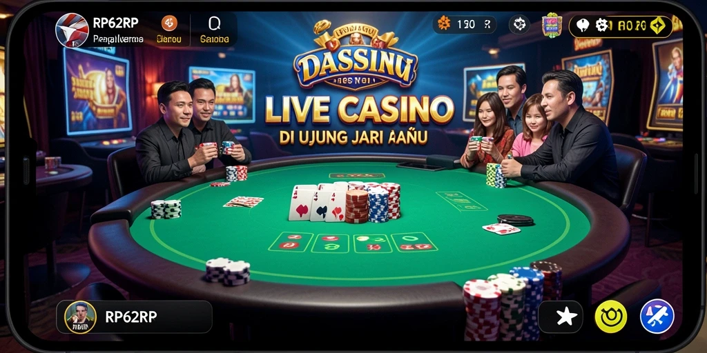 Tangkapan layar dari gameplay seru Live Casino RP62RP.